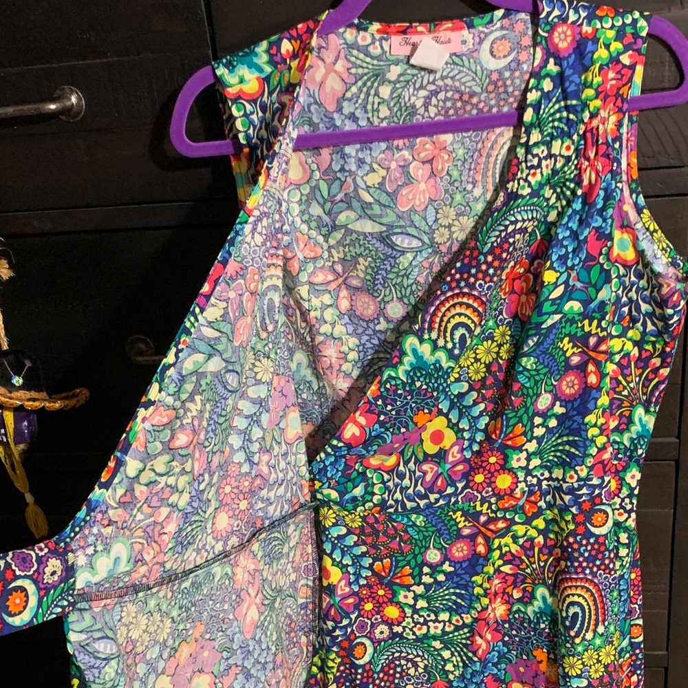 Heart of Haute floral wrap dress! - Picture 6 of 6